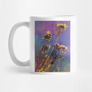 Sunflowers Mixed Media 05 Mug